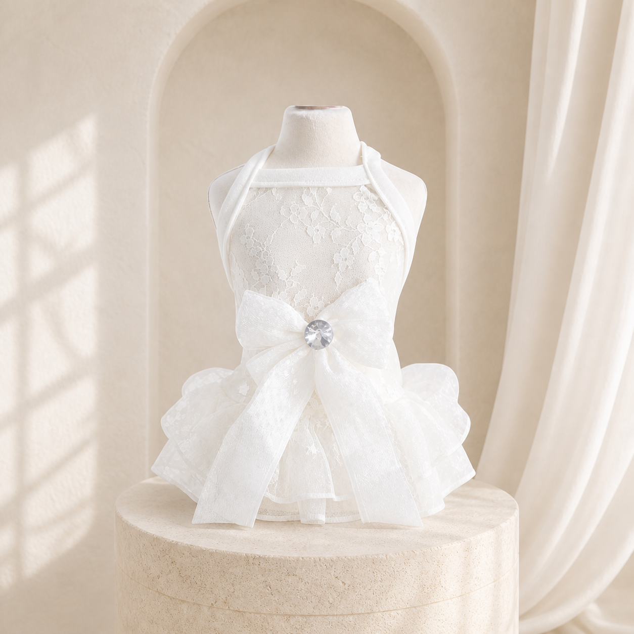 The Céleste Lace Pet Dress