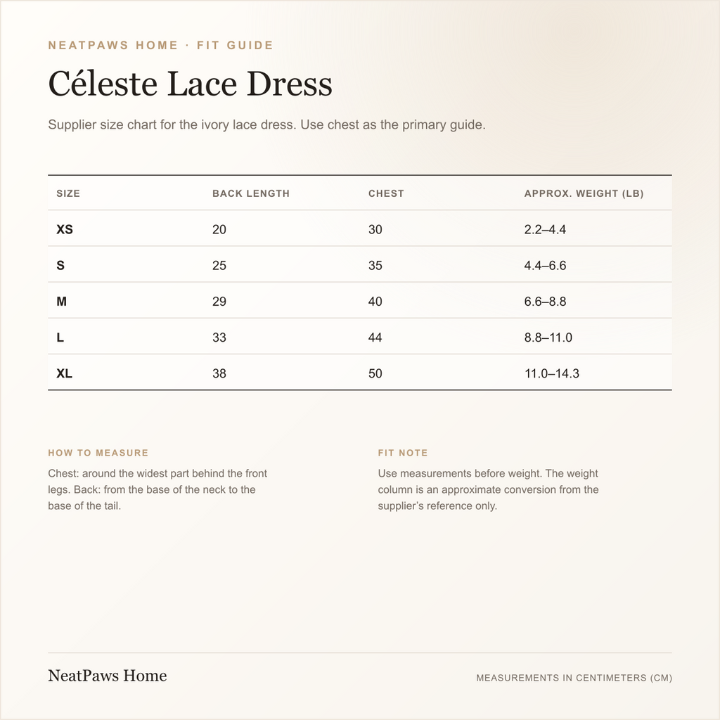 The Céleste Lace Pet Dress