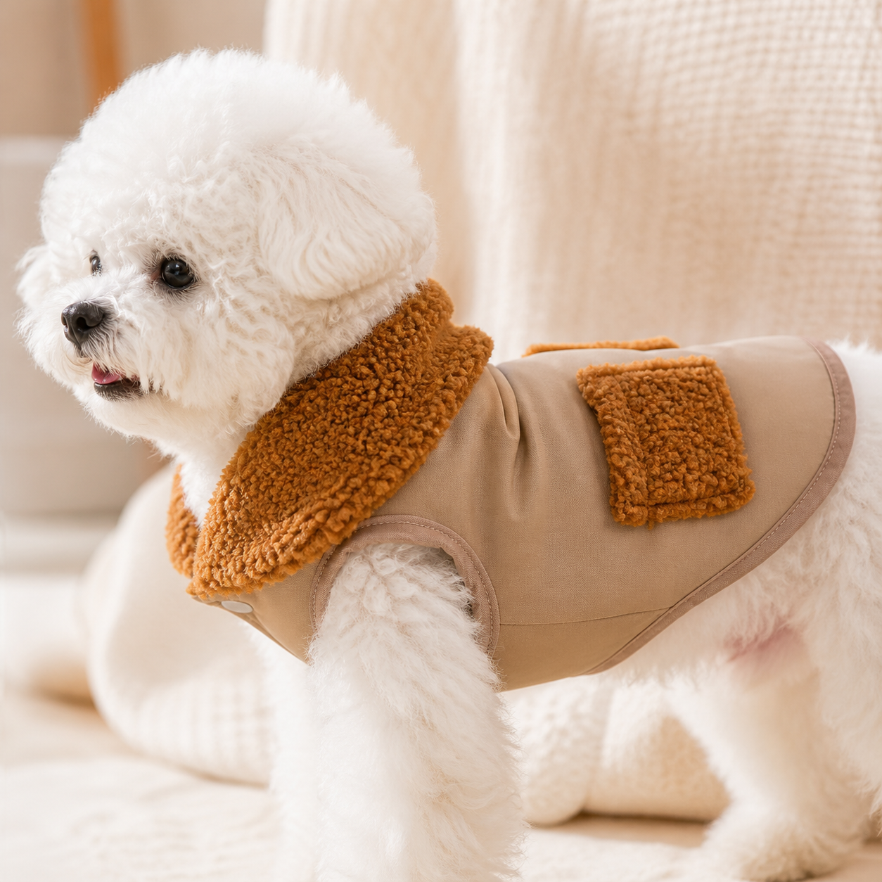 The Montmartre Shearling-Trim Coat