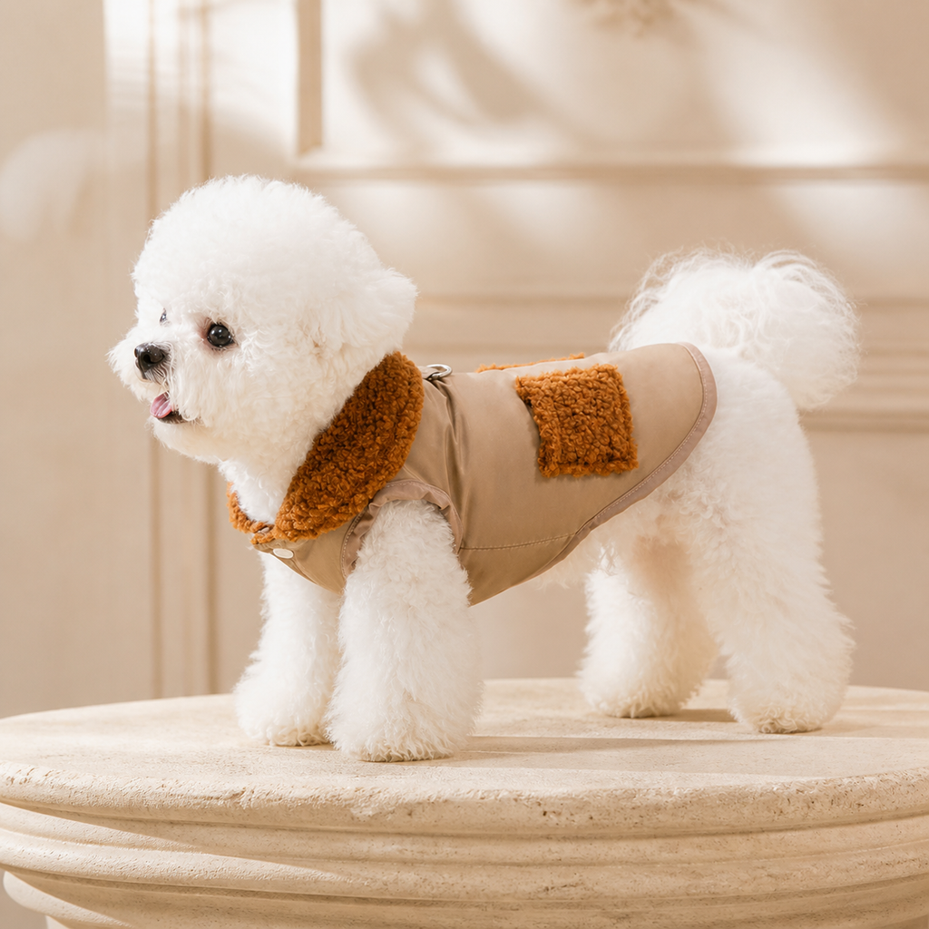 The Montmartre Shearling-Trim Coat