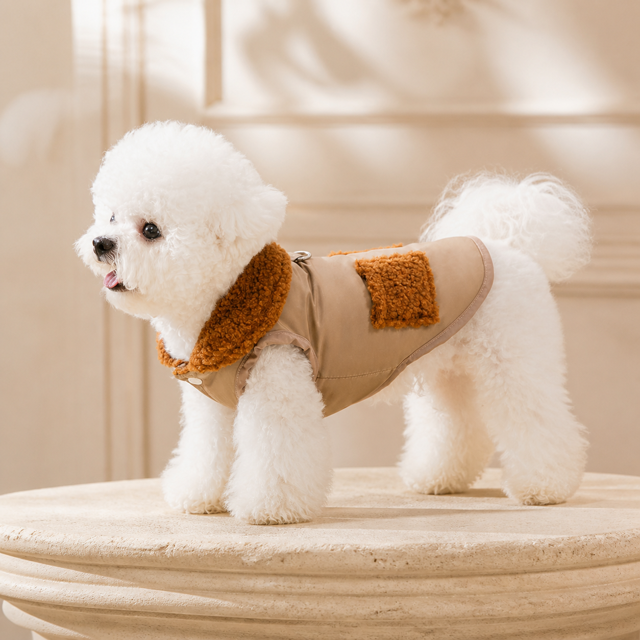 The Montmartre Shearling-Trim Coat